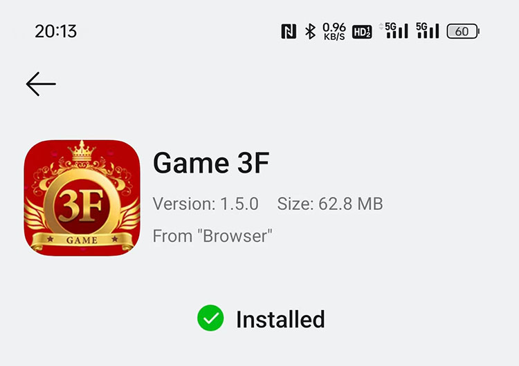 How to install Game 3f App on Android phone?(pic8)