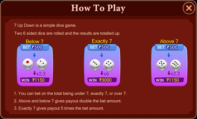 How to Play 7Up Down Game on Game 3F ​？| Game 3F APP | Game 3F APK(pic1)
